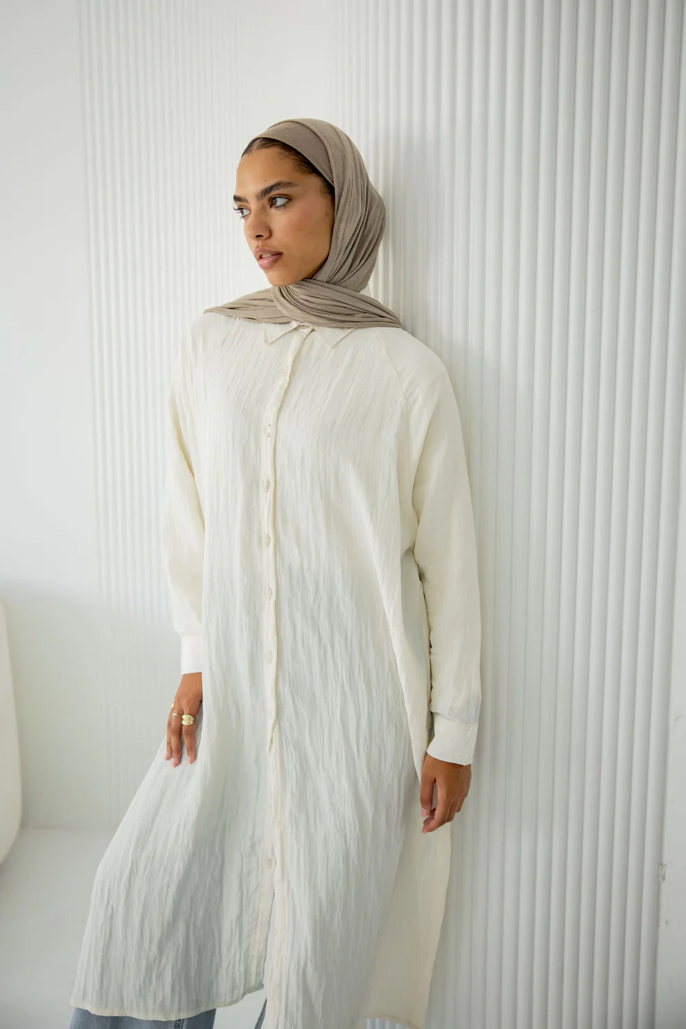 Metalic long shirt - BA Fashion