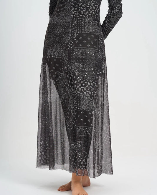 Paisley Mesh Dress - Le maillot