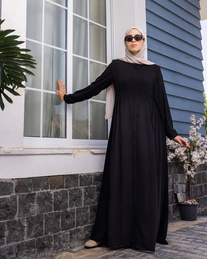 Crepe Dress With Buttons code 104  - The cape