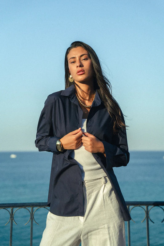 wrap it shirt poplin - obi