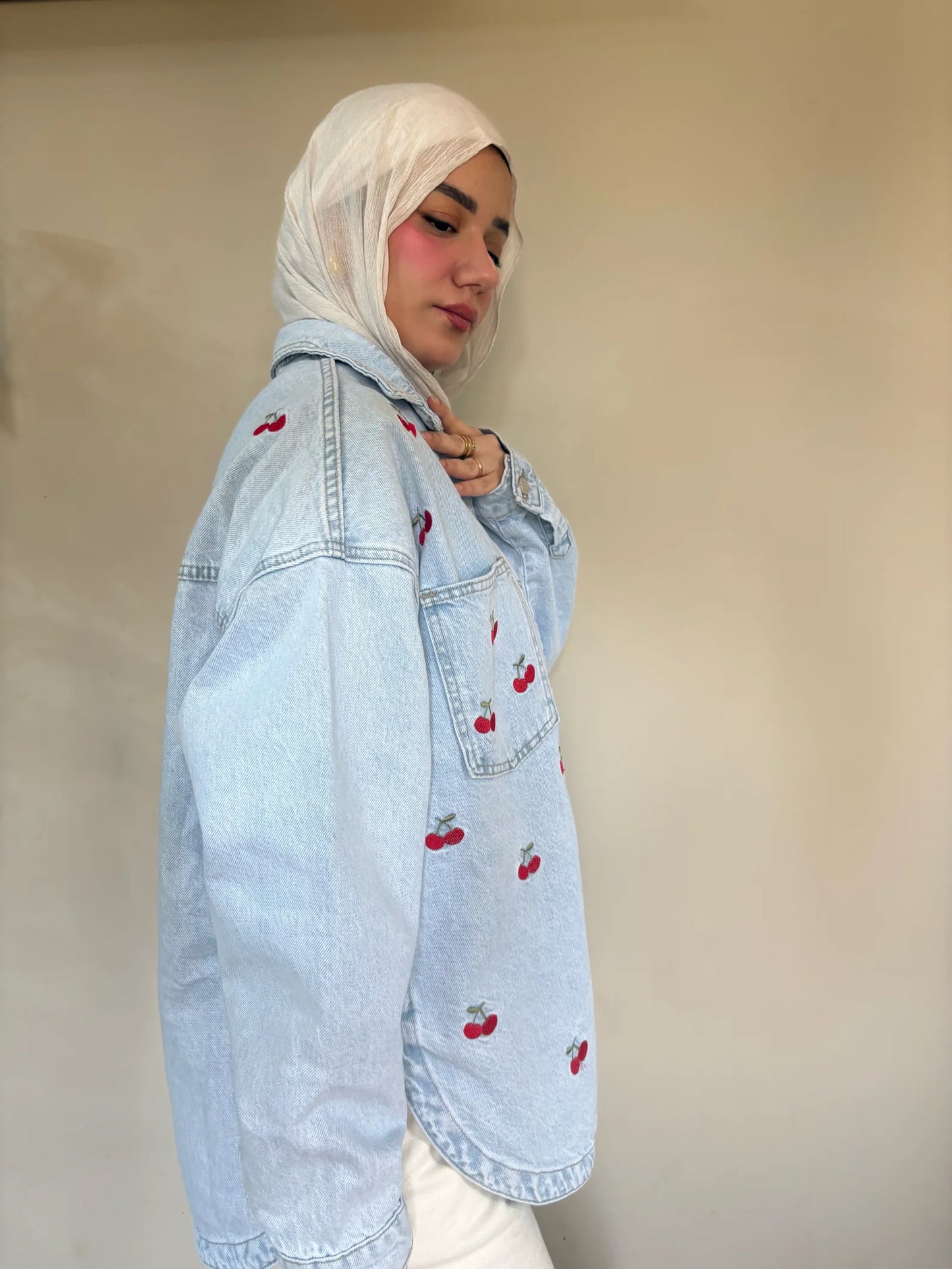 CHERRY DENIM JACKET - Traumen