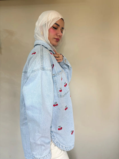 CHERRY DENIM JACKET - Traumen