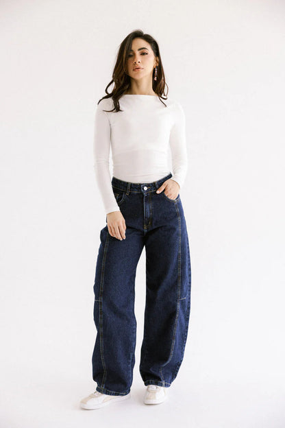 Out N About Balloon Denim Pants - amalia-36-indigo
