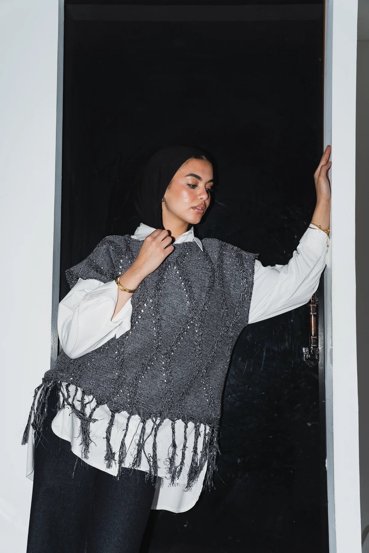 Shimmer vest tassels - Double anne
