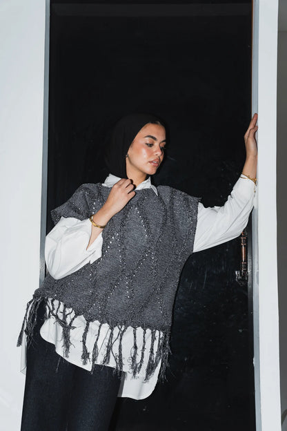 Shimmer vest tassels - Double anne