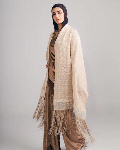 Lace knit shawl - Tia mode