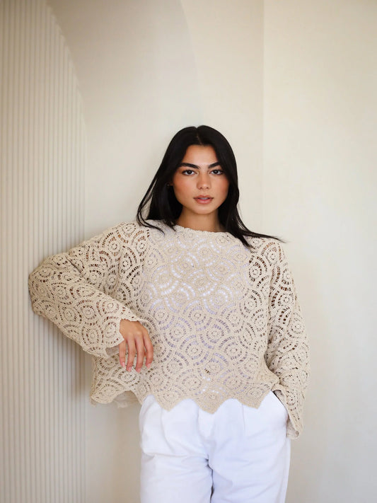 Crochet bloom top - Ascia