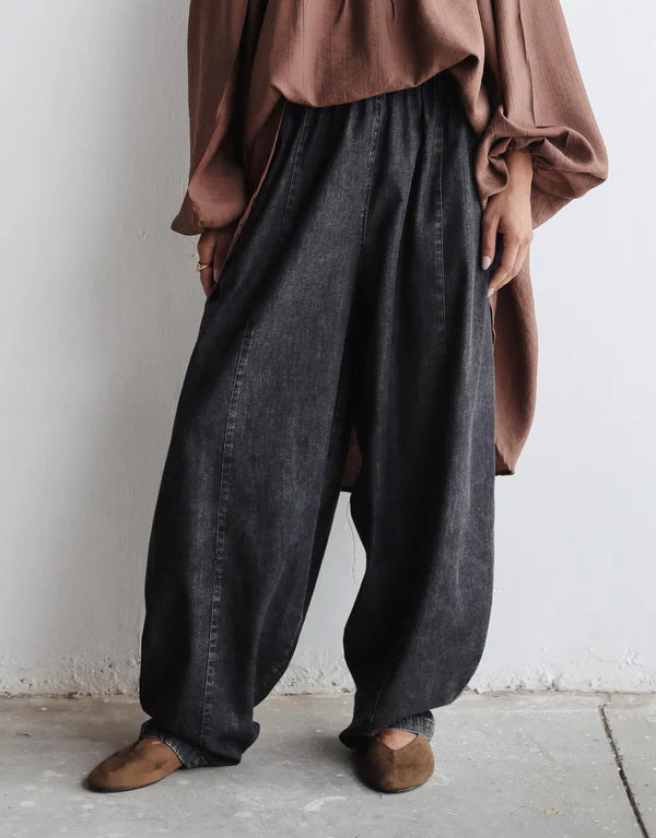 Balloon Denim pants - Modesty abaya
