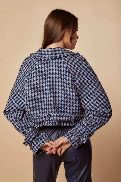Tweed Cropped Jacket - Nahla el alfy