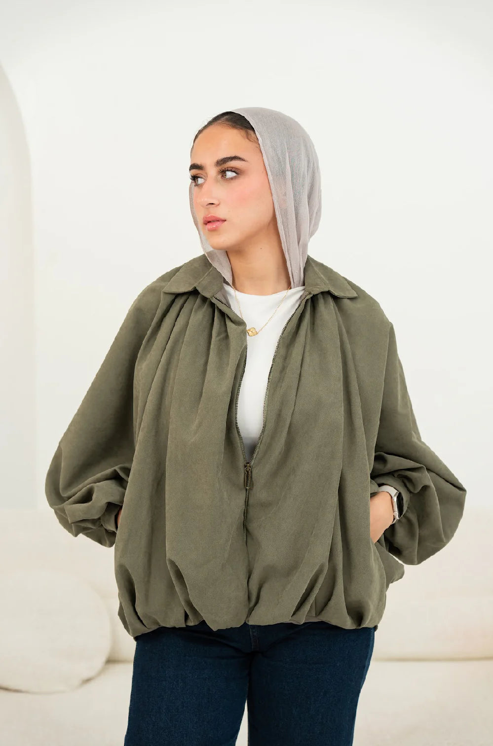 Fleuri Zipper Jacket - Jessy Fahmy