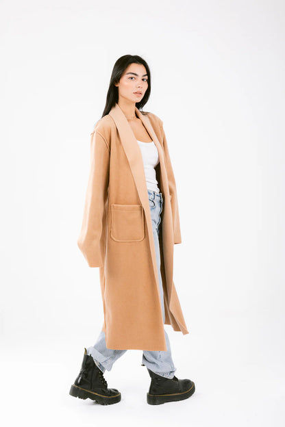 Fur Camel Coat - Nawara