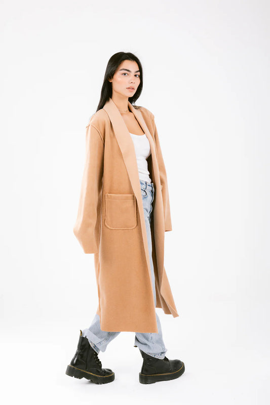Fur Camel Coat - Nawara