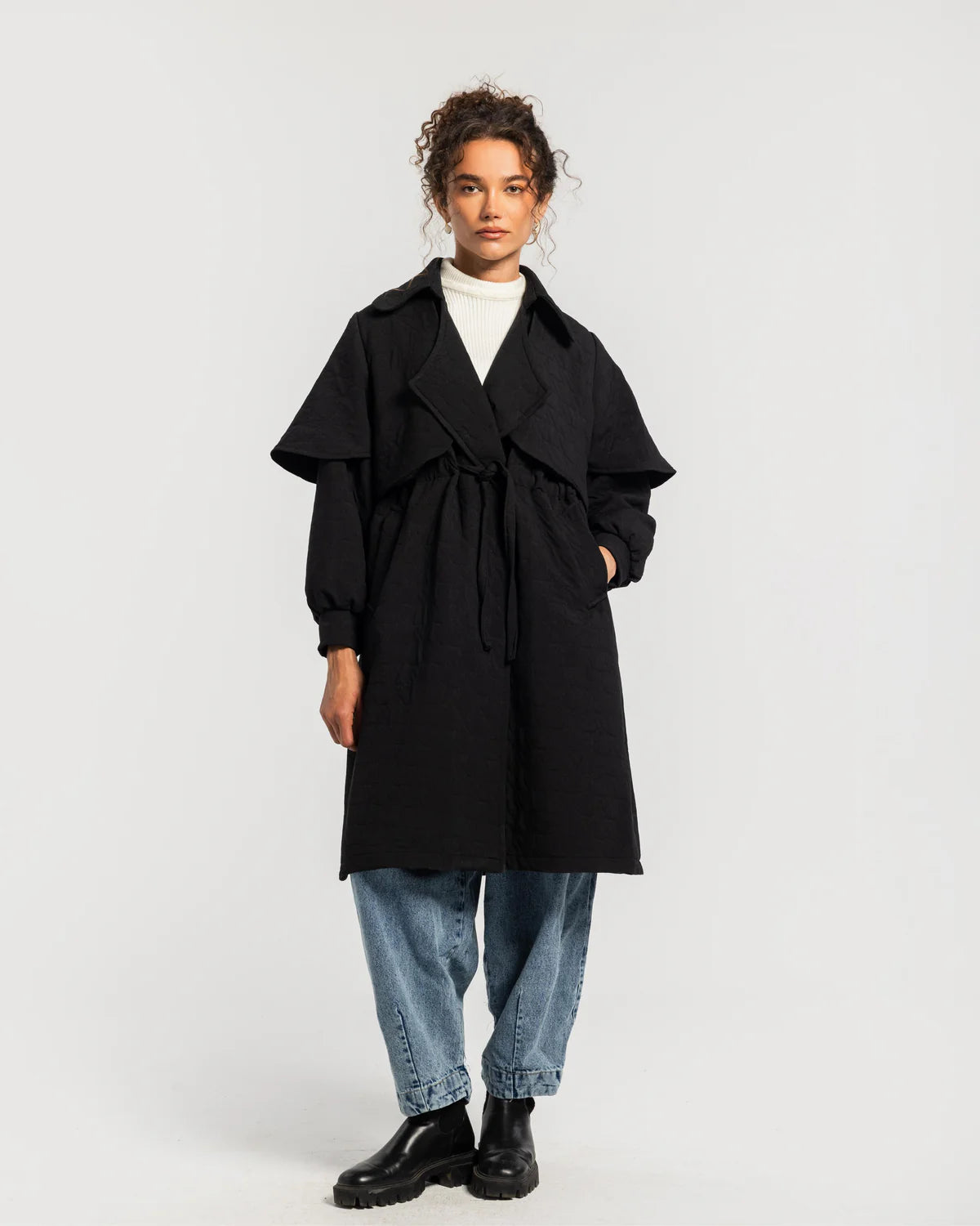 Quilted Coat - Theyab