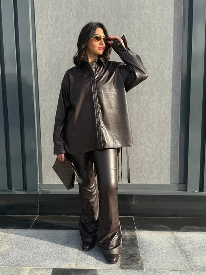 Fringes leather set - Jeno