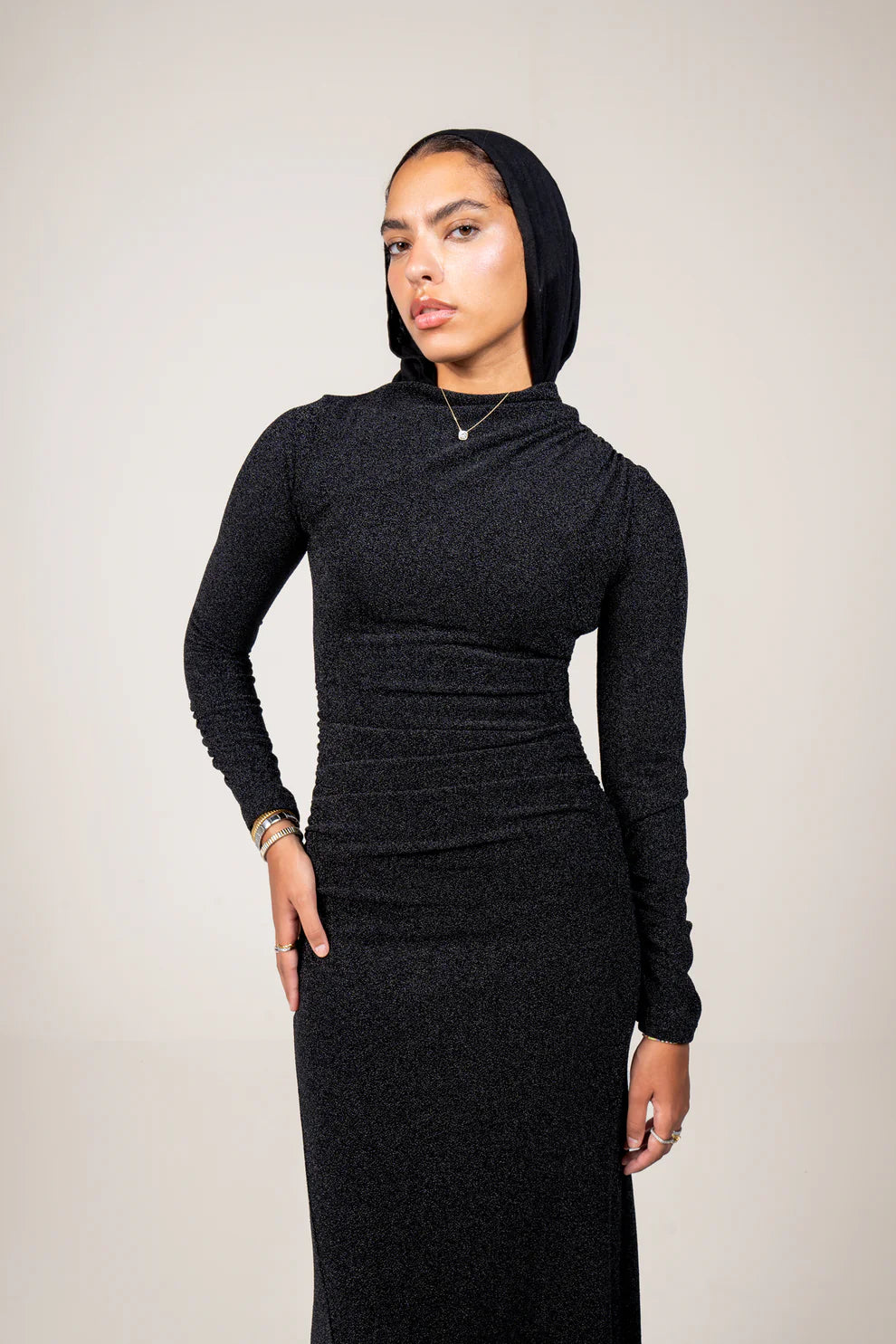 Bling drape dress - Be empire