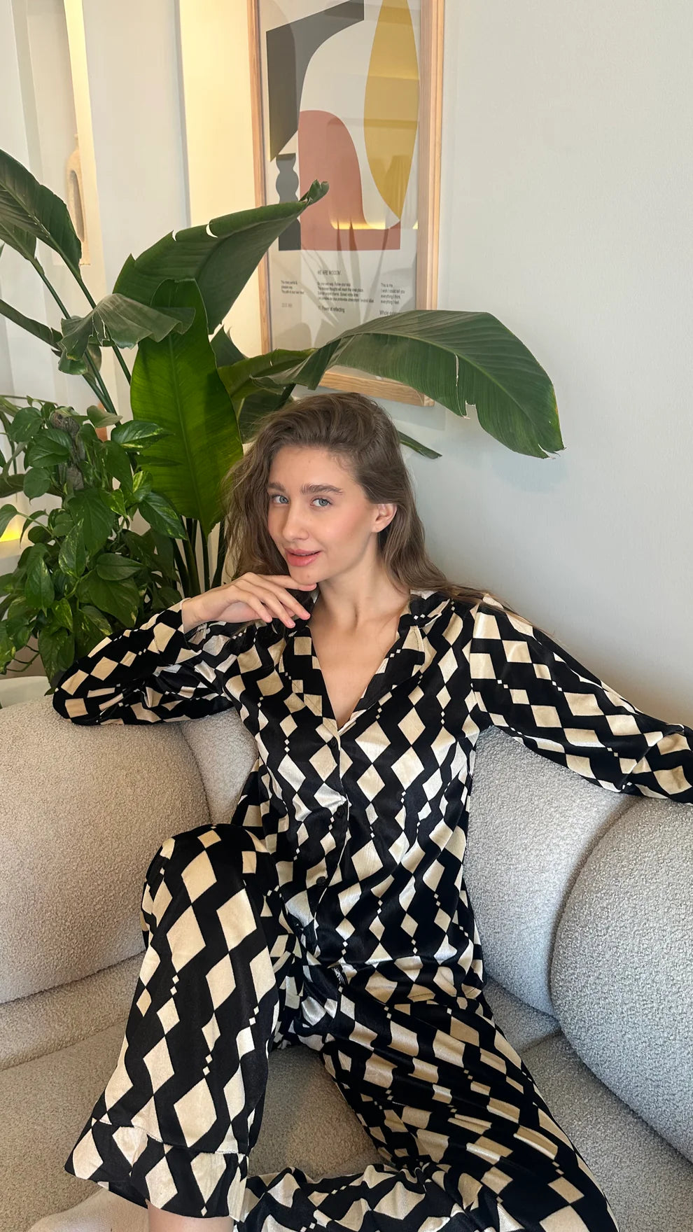 Classic check pj - Femme