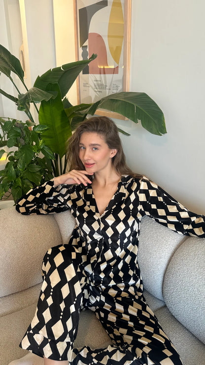 Classic check pj - Femme