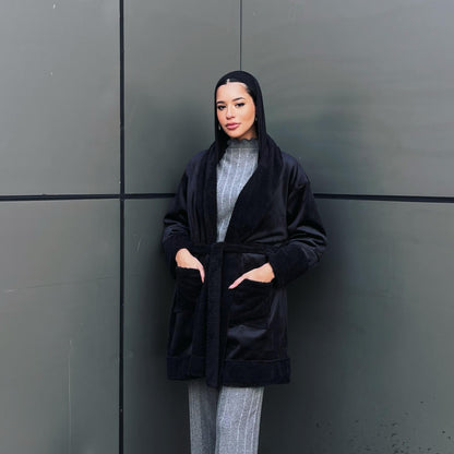 Velvet fur jacket - Estringo