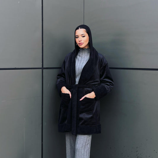 Velvet fur jacket - Estringo