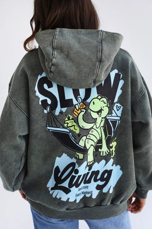 slow living hoodie adults - Tamaa