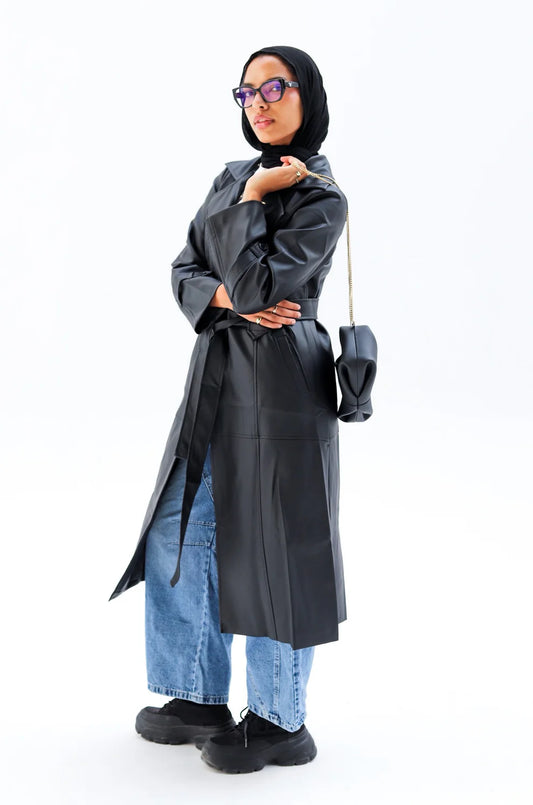 Faux leather coat - Zeyylan
