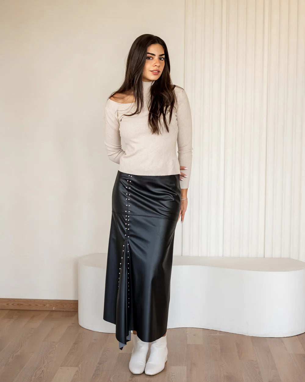 Leather skirt - Sara salama