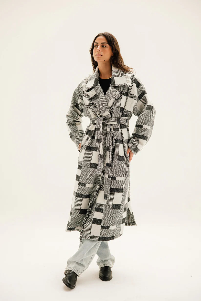 Checkered coat - Maison taj