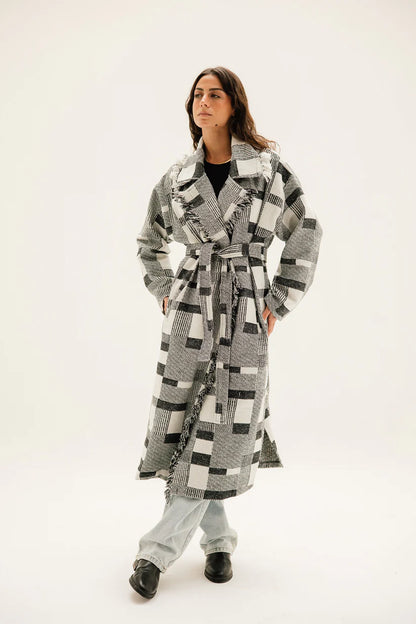 Checkered coat - Maison taj