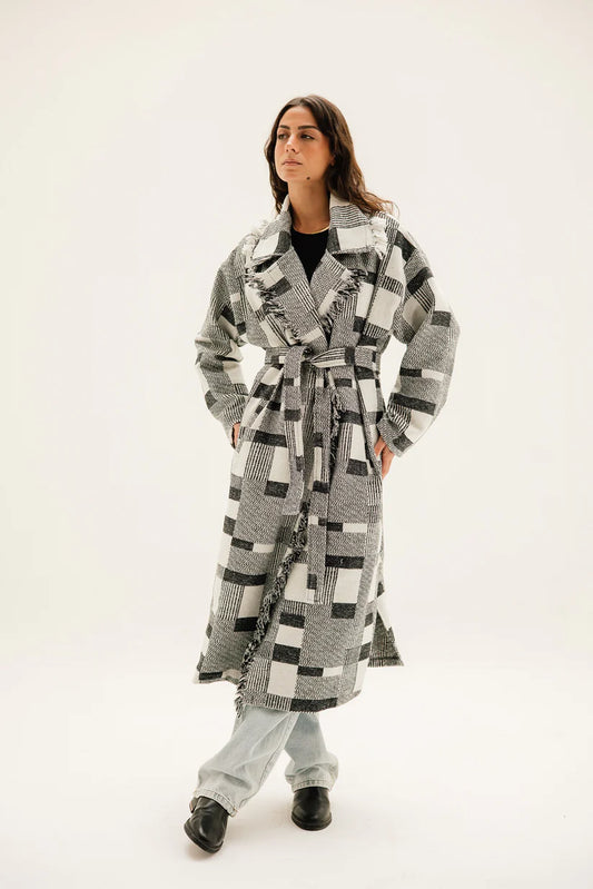Checkered coat - Maison taj