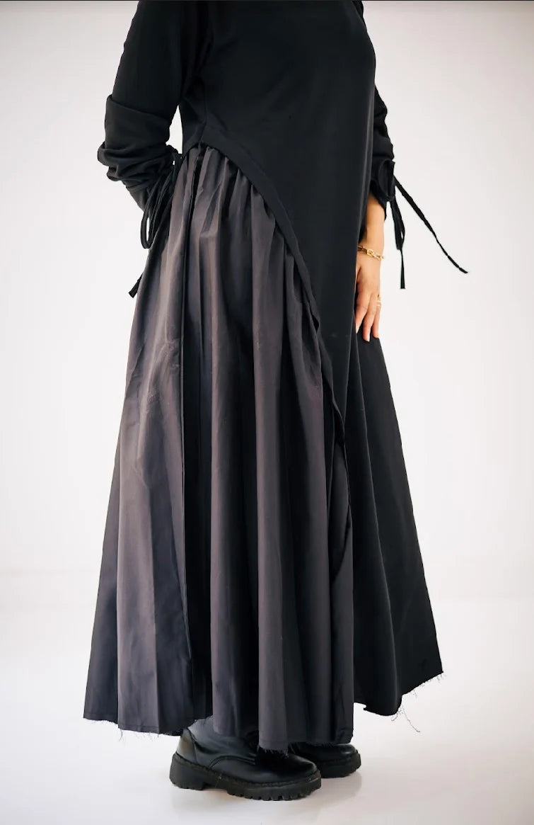 Melton x poplin dress Winter edition (Extra Long) - NOTCH