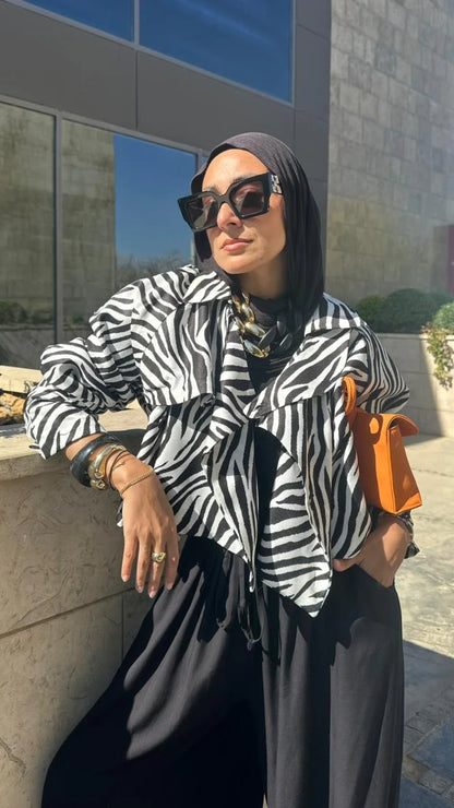 Wild Savanna Cropped Blazer - Jessy Fahmy