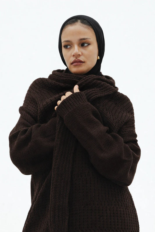 Knit hug cardigan - Double anne