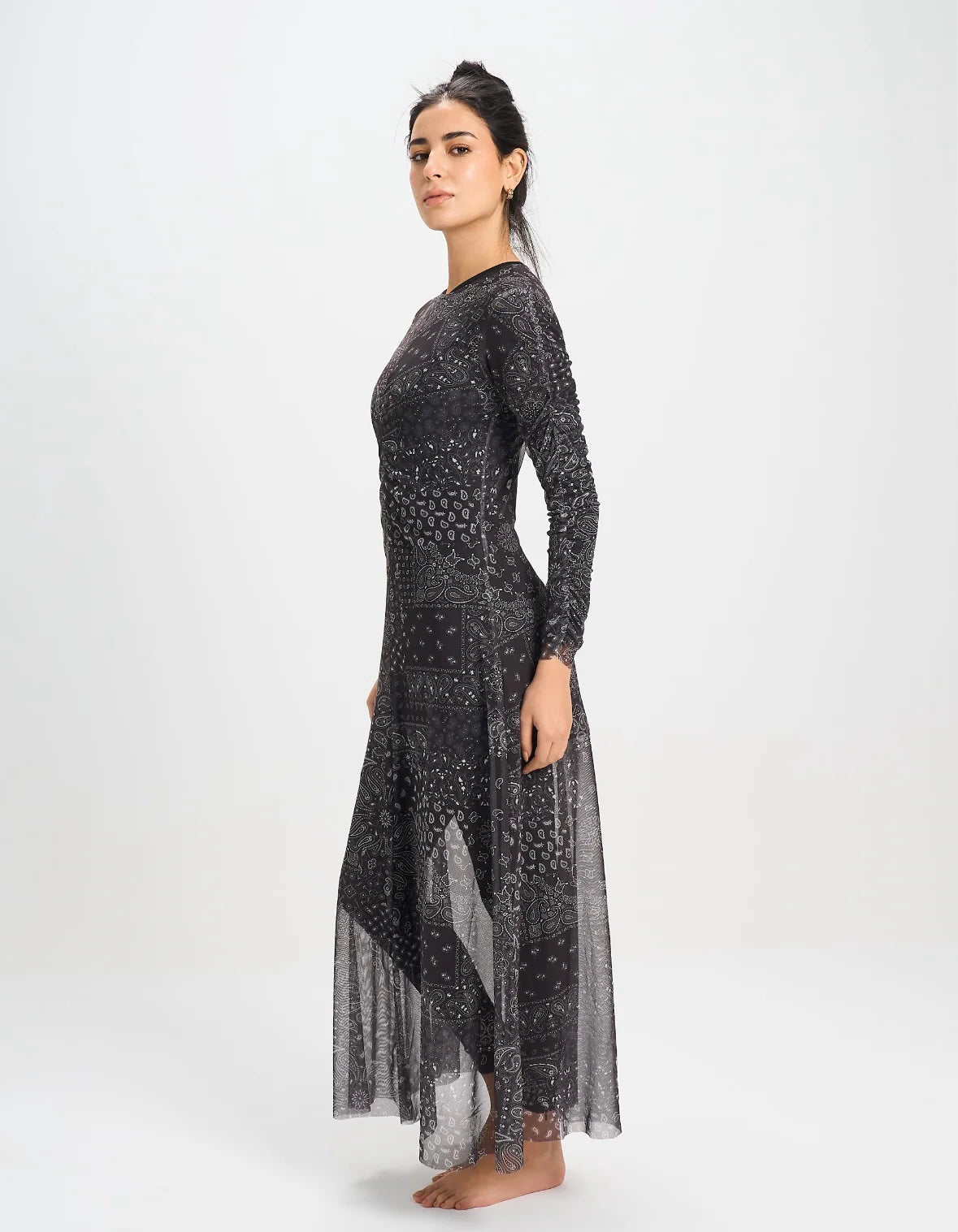 Paisley Mesh Dress - Le maillot