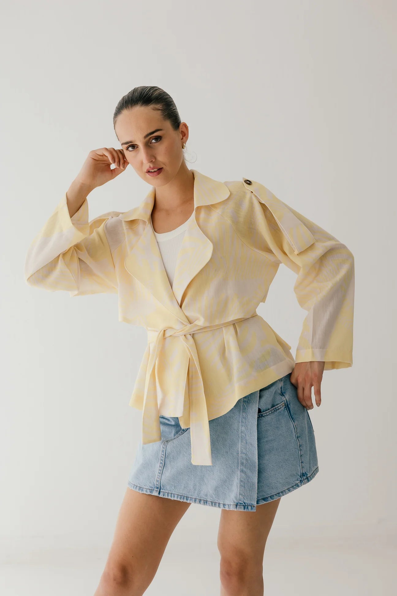 Linen trench jacket - NOTCH