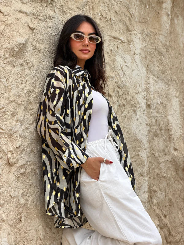 INDE ZEBRA SHIRT - Jupelan