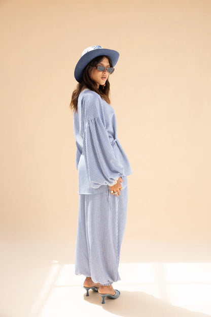 Amwaj Linen Strip Set - Noha collection