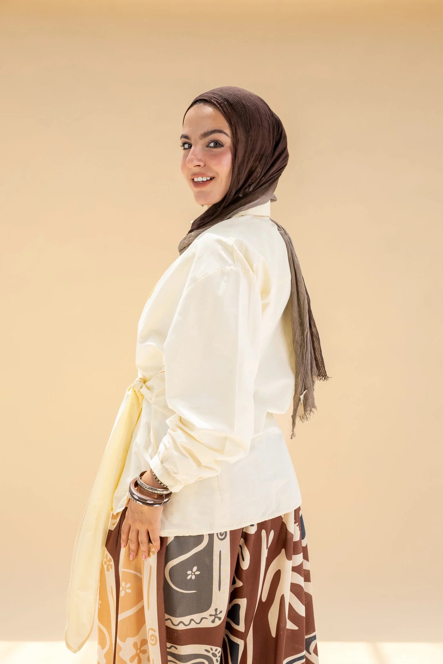 Yellow Azha shirt NC1030 - Noha collection