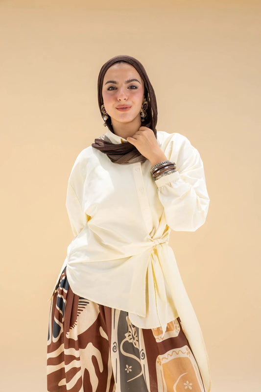 Yellow Azha shirt NC1030 - Noha collection