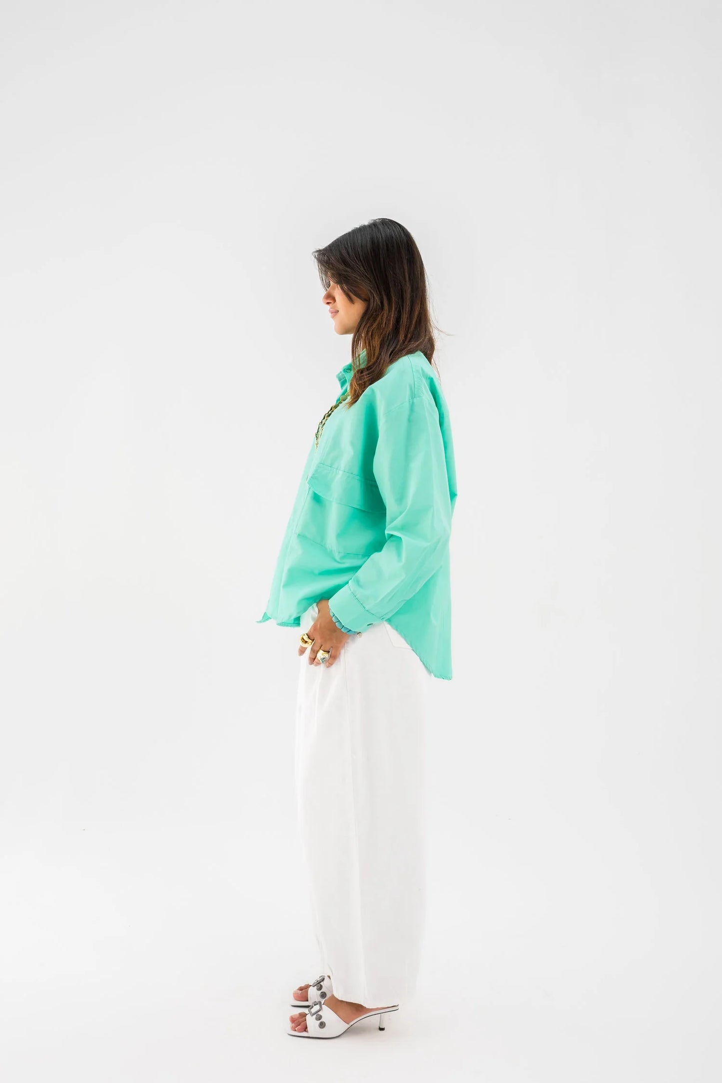 Turquoise Almaza Shirt NC1022 - Noha collection