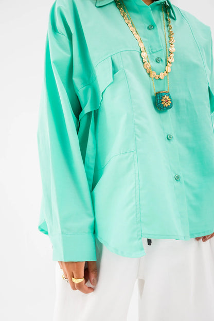 Turquoise Almaza Shirt NC1022 - Noha collection