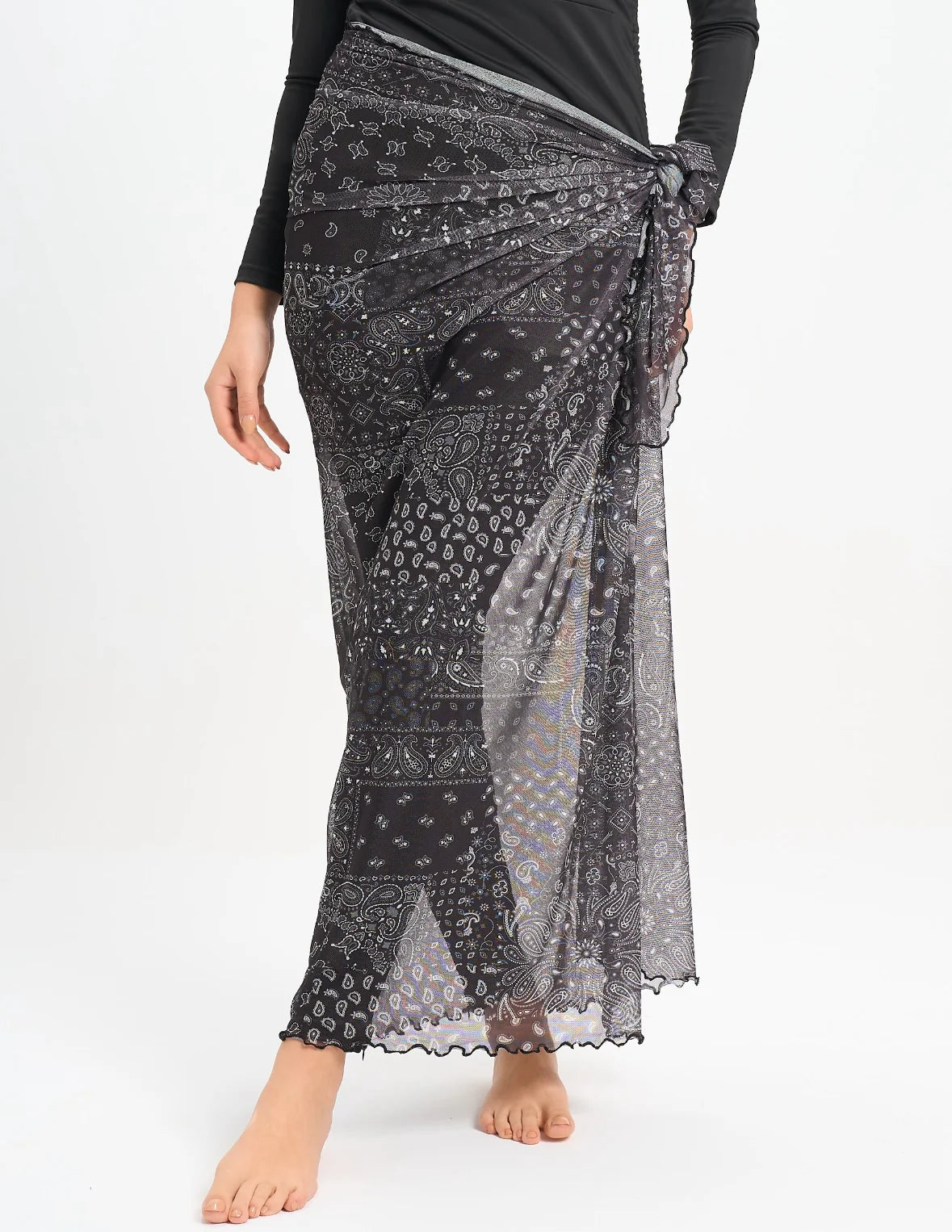 Paisley Mesh Wrap - Le maillot