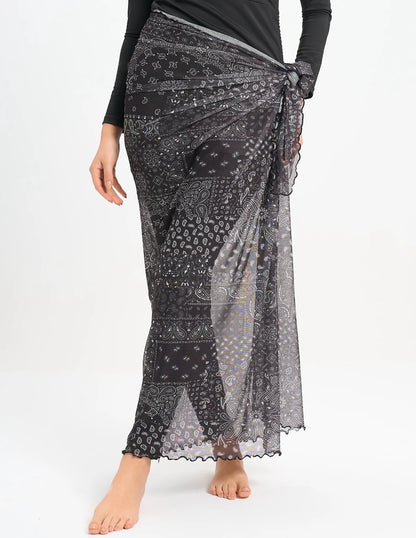 Paisley Mesh Wrap - Le maillot