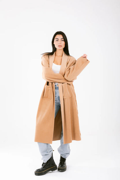 Fur Camel Coat - Nawara