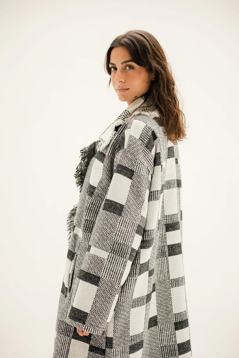 Checkered coat - Maison taj