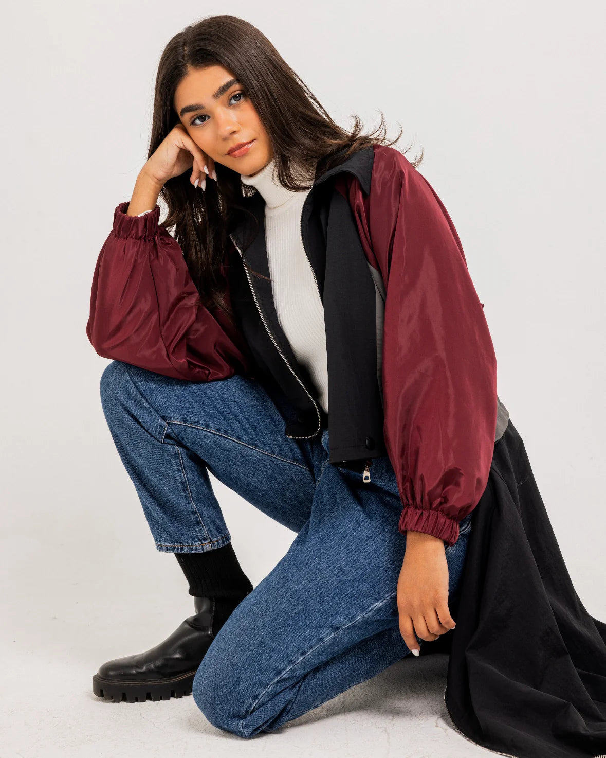 Buttoned Trench Coat - Theyab