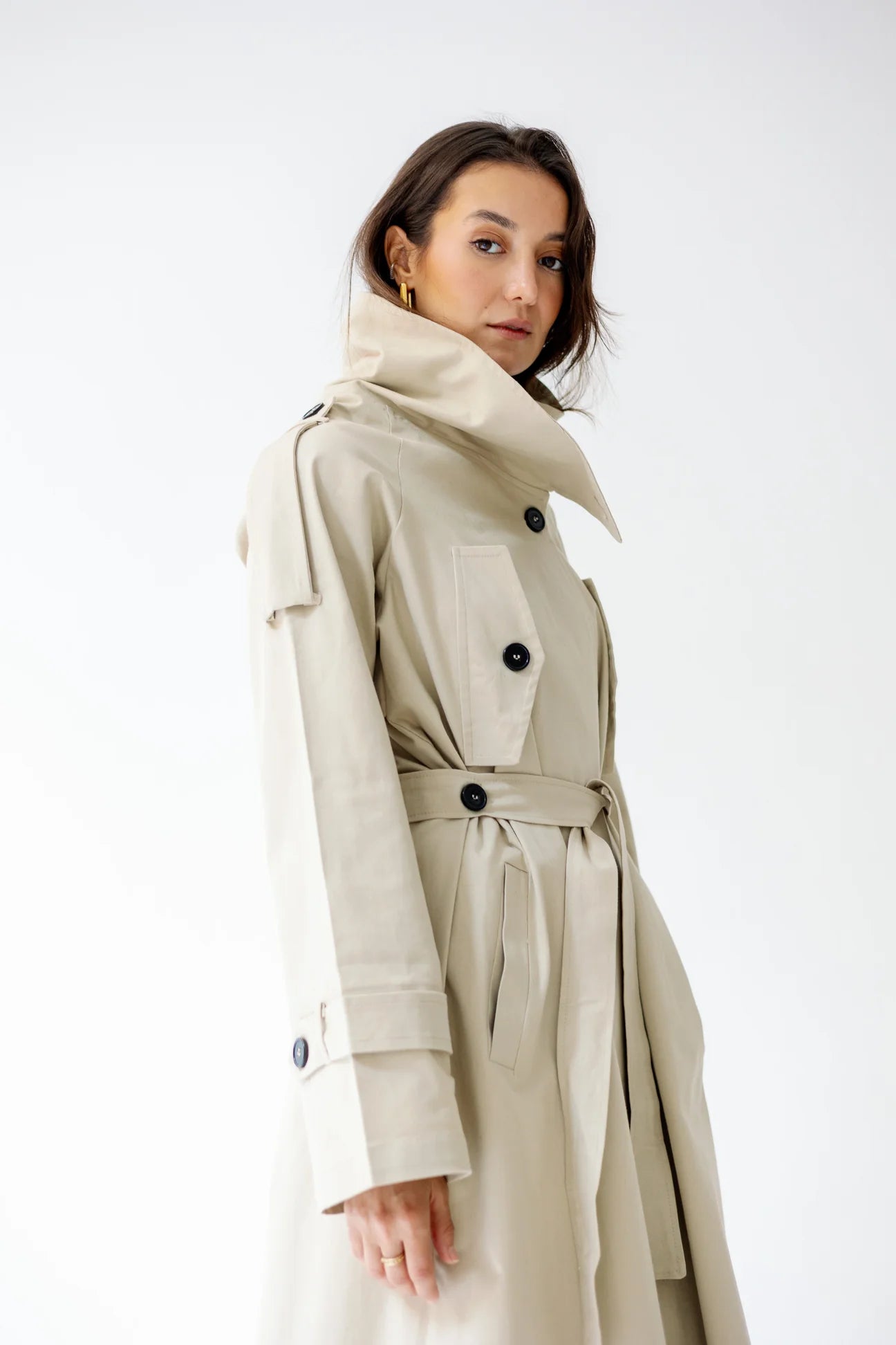 Gabardine Trench Coat - NOTCH