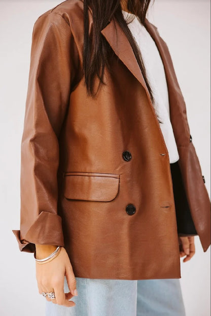 Leather Slit jacket - Notch