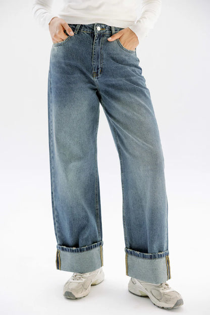 Folded Denim pants - OBI