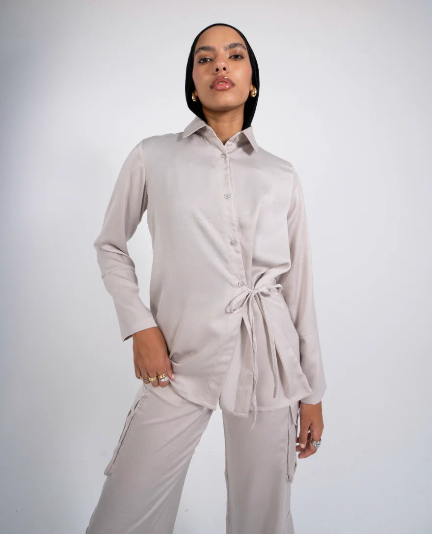 Statement satin shirt - Be empire