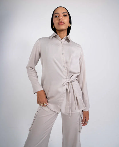 Statement satin shirt - Be empire